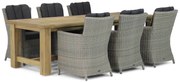 Tuinset 6 personen 260 cm Wicker Taupe Garden Collections Venerdi/Fourmile