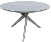 Lesli Living  Ronde Tuintafel - ø120cm - Mojito - Donkergrijs - Keramiek - Lesli Living