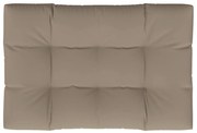 vidaXL Tuinkussen 120x80x10 cm stof taupe