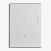 Handgeschilderd Decoratief Schilderij Met Helvon-reliëf 100 X 140 Cm & B - Sklum