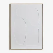 Handgeschilderd Decoratief Schilderij Met Helvon-reliëf 100 X 140 Cm & B - Sklum
