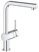 GROHE Minta Keukenkraan - hoog - draaibare L uitloop - chroom 32168000