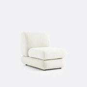 Modulaire haardstoel, reliëf stof, HOOVER