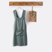 Japanse schort, gewassen linnen Victorine