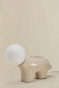 Malao Kids Keramische Tafellamp Met Glazen Bol Tapioca Beige - Sklum