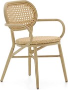 Dining tuinstoel | Forza Idrea | Wicker (vlechtwerk) | Taupe | Stapelbaar | Kees Smit Tuinmeubelen