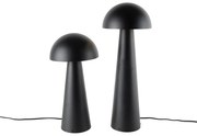 Set van 2 smart buiten vloerlamp met dimmeren zwart 50 cm en 65 cm - Mushroom Modern E27 IP44 Buitenverlichting rond