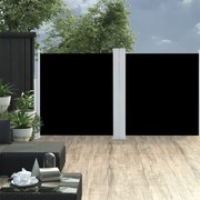 vidaXL Tuinscherm uittrekbaar 117x600 cm zwart