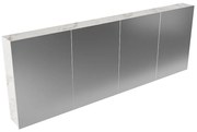 Mondiaz Cubb spiegelkast 200x70x16cm carrara met 4 deuren