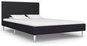 vidaXL Bedframe stof zwart 120x200 cm