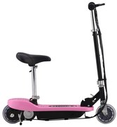 vidaXL Step elektrisch met zitje 120 W roze