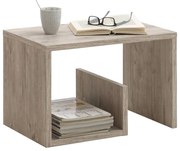 FMD Salontafel 2-in-1 59,1x35,8x37,8 cm zandeikenkleurig