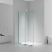 SaniGoods Xava inloopdouche met schuifdeur 120x200cm helder glas