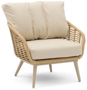 Tuinstoel Aluminium/rope Taupe-naturel-bruin Coco Vinci