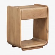 Set Van 2 Rechthoekige Nachtkastjes Met Lades, 40x30 Cm, In Tinsley-hout Mangohout - Sklum