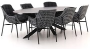 Manifesto Novara/Furato ellips 240cm dining tuinset 7-delig