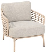 Tuinstoel Wicker Taupe-naturel-bruin 4 Seasons Outdoor Como