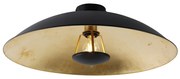 Smart plafondlamp met dimmer zwart met goud 60 cm incl. Wifi A60 - Emilienne Modern E27 rond Binnenverlichting Lamp