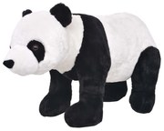 vidaXL Speelgoedpanda staand XXL pluche zwart en wit