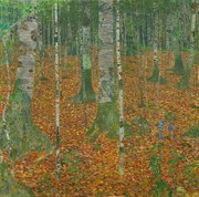 Kunstreproductie The Birch Wood (1903), Gustav Klimt