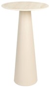 Ronde Plantenzuil Beige Travertin Look - 40 X 40cm.