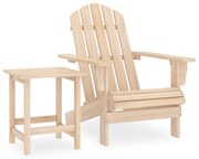 vidaXL Tuinstoel Adirondack met tafel massief vurenhout