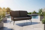 4 Seasons Outdoor Wing 2.5-zits loungebank Tuinbank   zwart weerbestendig