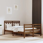 vidaXL Bedframe massief hout honingbruin 120x200 cm