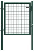 vidaXL Poort 100x75 cm staal groen