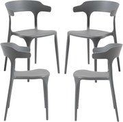 Set 4 Teul Stoelen