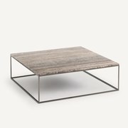 Salontafel, bovenblad in travertijn, Mahaut