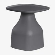 Vierkante Bijzettafel (48x48 Cm) Jubarri Grijs – Grafiet & ↑50 Cm - Sklum