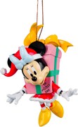 Kurt S. Adler - Disney© kerstornament - Minnie Mouse met kerstcadeau - 10 cm