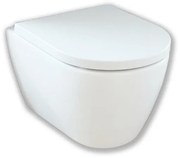 Royal Plaza Primo Toiletset - 48.5cm - hangend - spoelrandloos - diepspoel - verkort - met zitting - softclose - quick release - mat wit SW651882/SW800095