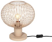 Moderne draad tafellamp beige 33cm - Gila Modern E27 bol / globe / rond Binnenverlichting Lamp
