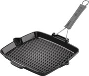 Staub Grill Pans Grillpan met schenktuit 24 cm, Zwart - Grill Pans - Staub
