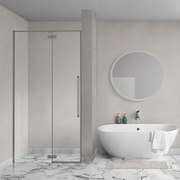 Aqua Vista Oria Linea nisdeur - 100x200cm - incl. montageset - Gunmetal SW1186294/SW1175905