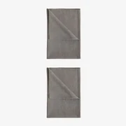 Set Van 2 Dasiel Katoenen Keukenhanddoeken Donkergrijs - Sklum