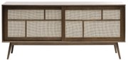 Retro Dressoir Walnoot - 180x45x80cm.