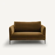 Bank in fluweel, 2-zit, Oscar design E. Gallina