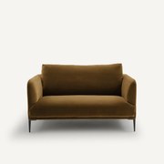 Fluwelen 2-zitsbank, Oscar-design E. Gallina