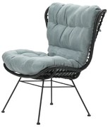 Libelle retro loungestoel - Zwart