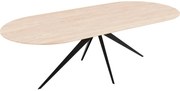 Goossens Excellent Eettafel Floyd, Semi rond 260 x 100 cm
