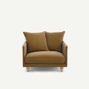 Linnen fluwelen fauteuil, LAZARE