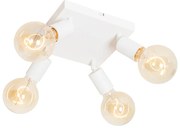 Moderne spot wit vierkant 4-lichts - Facil