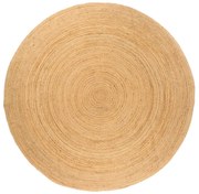 vidaXL Tapijt rond 180 cm gevlochten jute