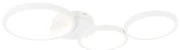 Design plafondlamp wit incl. LED 3-staps dimbaar 3-lichts - Pande Design rond Binnenverlichting Lamp
