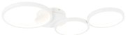Design plafondlamp wit incl. LED 3-staps dimbaar 3-lichts - Pande