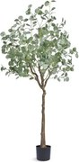 VEVOR Eucalyptus Kunstmatige 80x80x181cm Kunstplant PE Kunstplanten Nep Plastic Planten in Pot Kunstbloem Geurloos Waterdicht voor Decoratie van Slaapkamer Studeerkamer Woonkamer