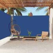 vidaXL Tuinscherm uittrekbaar 220x600 cm blauw